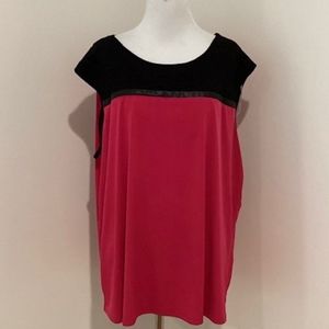 Calvin Klein Sleeves Pop Over Blouse Hot Pink NWT